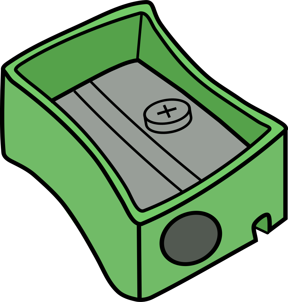 OnlineLabels Clip Art Green Pencil Sharpener